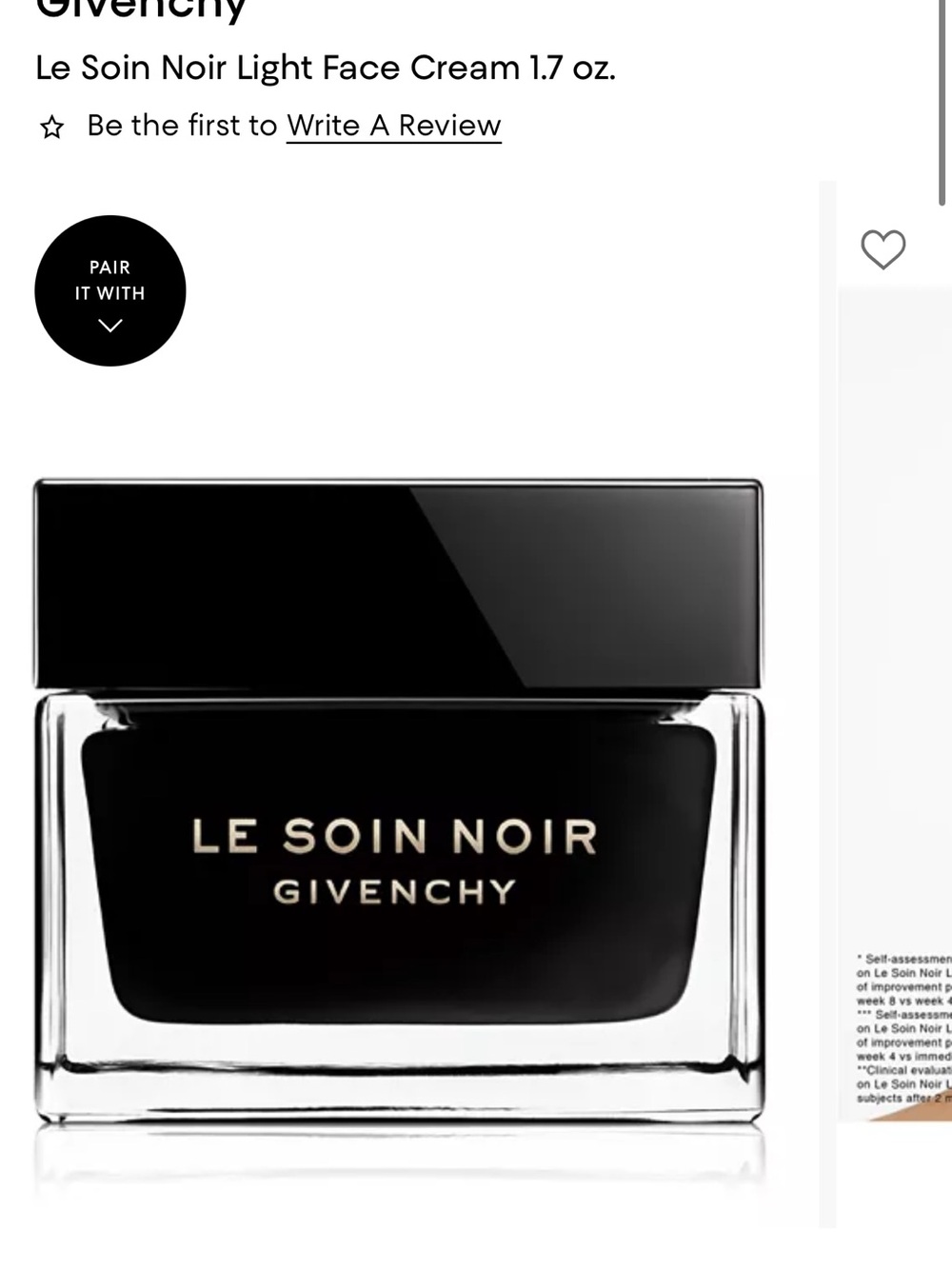 Le Soin Noir Light Face Cream 1.7 oz. - Picture 3 of 5